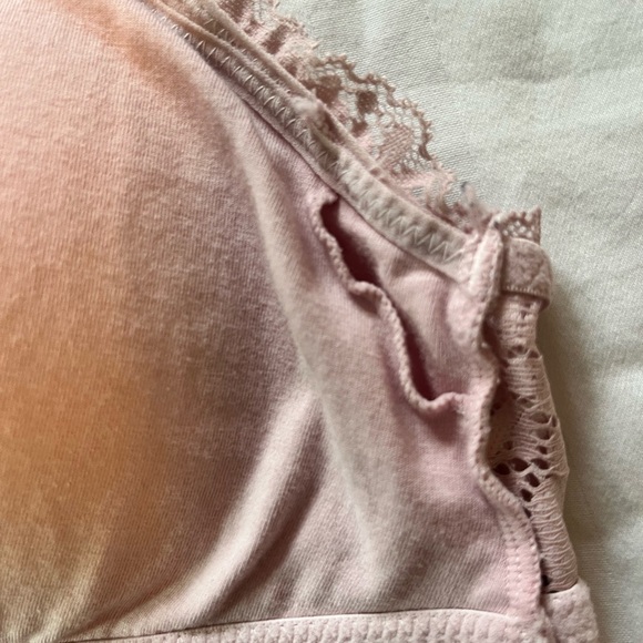 Luvlette Pink Lace Stretch Bra Large, Bralette Convertible - Picture 10 of 11